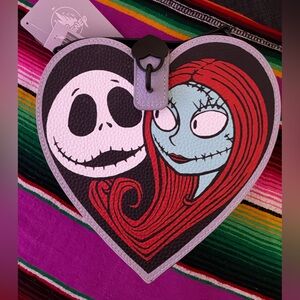 Nightmare Before Christmas Heart-Shaped Purse w/ Jack & Sally